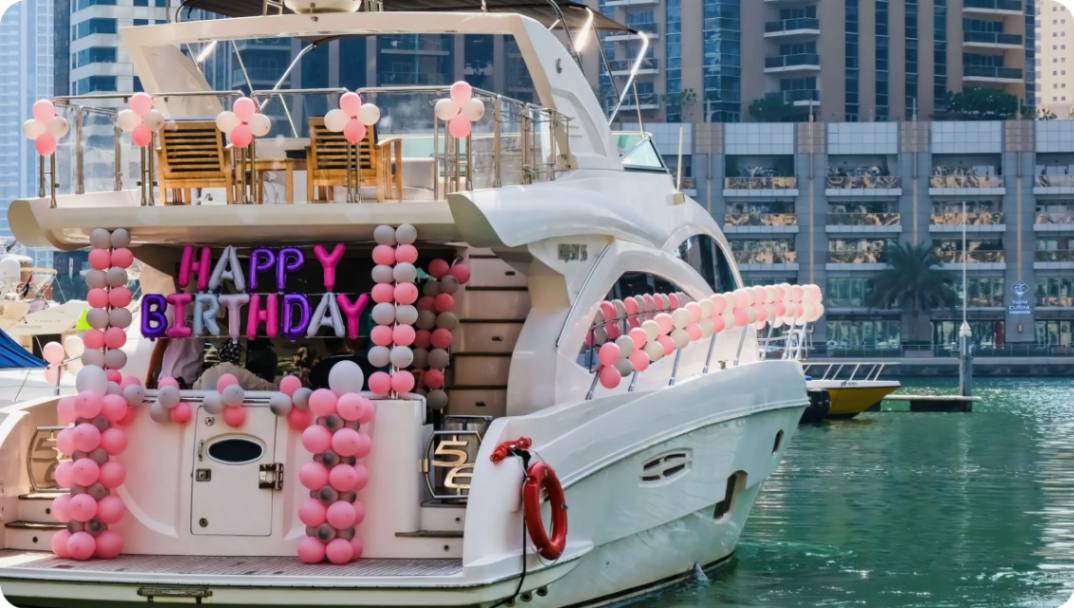 Yacht Birthday Party Dubai